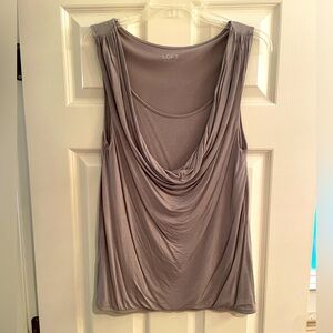 Loft drape neck tank